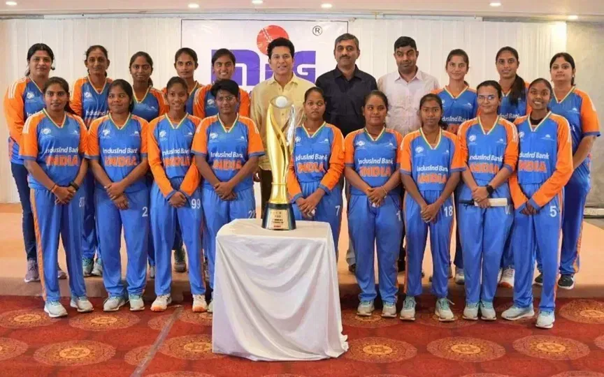 Champion meets champions! Sachin Tendulkar meets India’s Blind Women's team